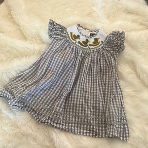 Lil Cactus, smocked dress. Size 12-24 month. Like new!